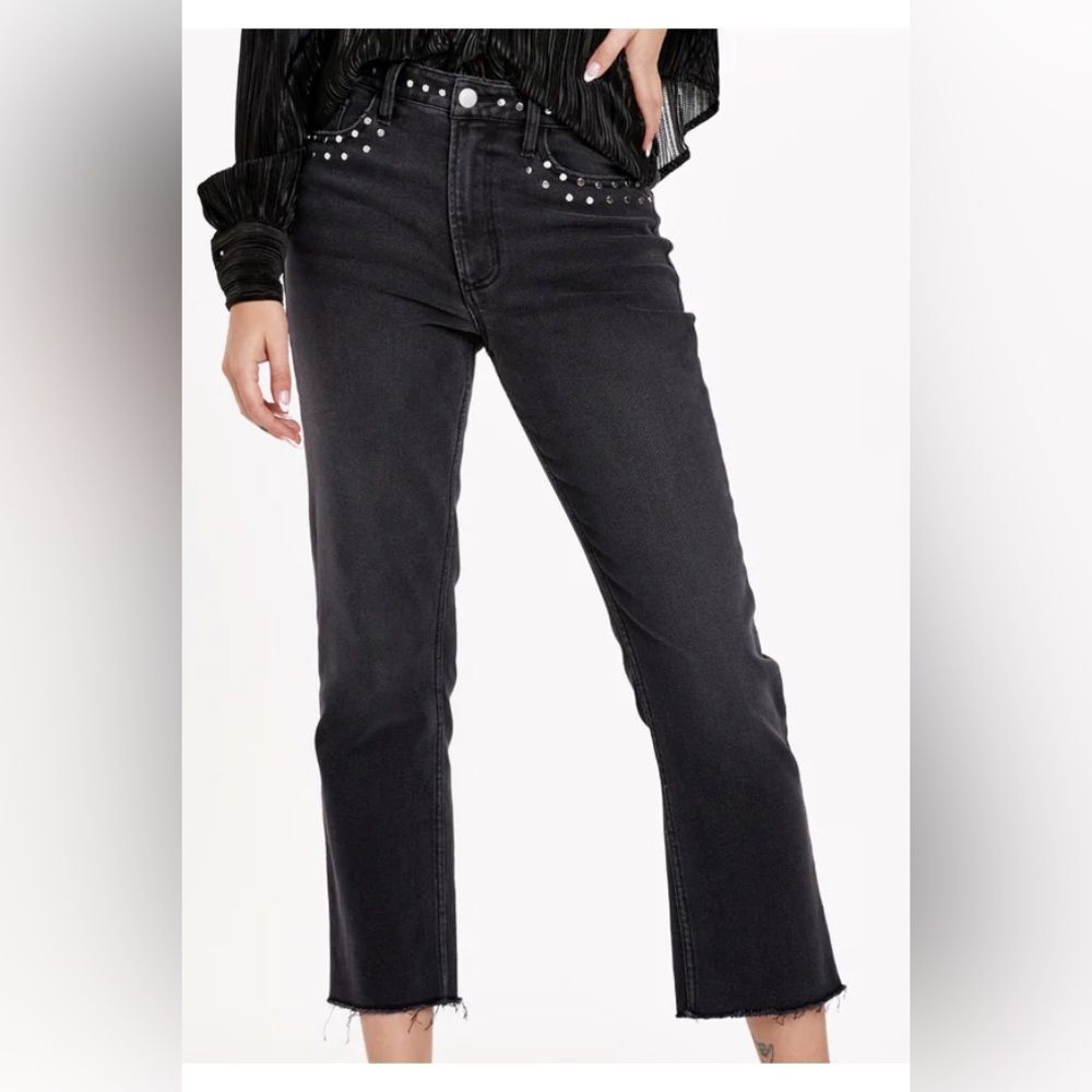 DEAR JOHN FRANKIE HIGH‎ RISE STRAIGHT LEG JEAN black size 30 nwt